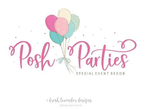 Balloon Logo Custom Logo Logo Design Party Logo Event Logo