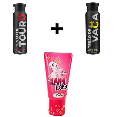 Kit Xana Loka Excitante Feminino 15g TesÃo De Touro AfrodisÍaco