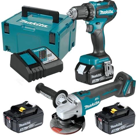 Makita Zestaw Combo Li Lon 18V DGA504 DDF485 3 X 3 0AH MAKPAC