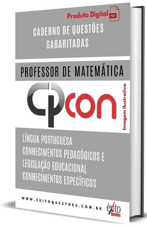 Caderno De QuestÕes Gabaritadas Professor De MatemÁtica Cpcon 2023