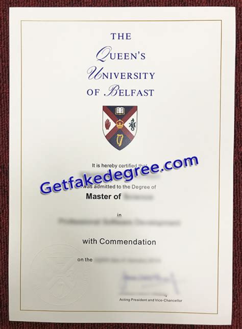 Purchase Fake Queen's University Belfast Diploma for UK - Buy Fake High School and University ...