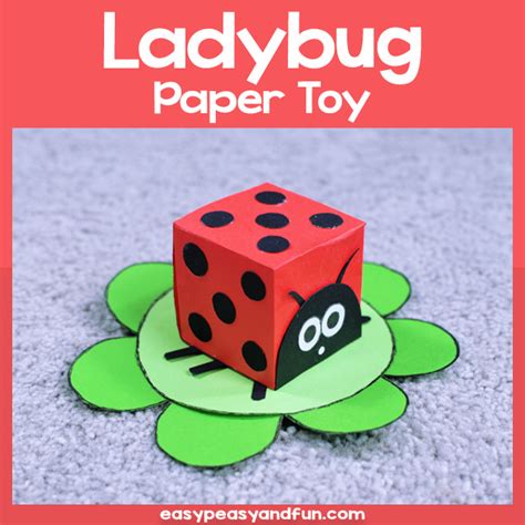 Ladybug Paper Toy Template Easy Peasy And Fun Membership