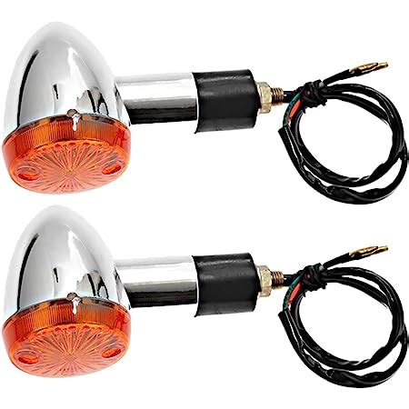 Amazon VRWEARE Universal 4pcs Motorcycle Turn Signals Chrome