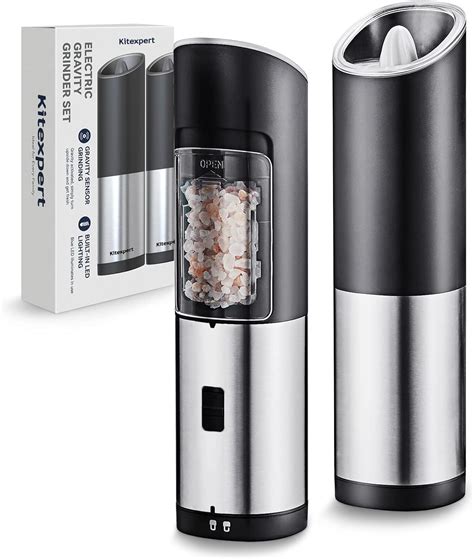 Amazon Automatic Salt And Pepper Grinder Set Kitexpert Gravity