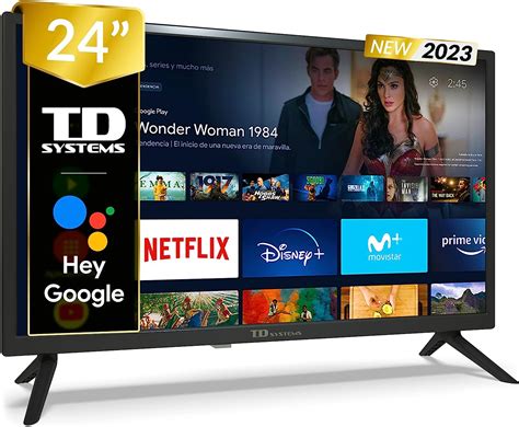 TD Systems Smart TV 24 Pulgadas Led HD Televisor Hey Google Official