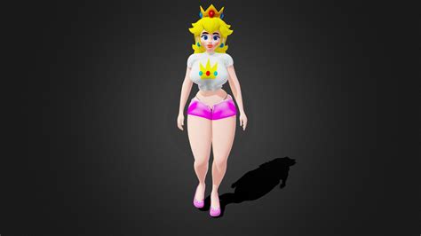 Princess Peach Casual Attire Download Free 3d Model By Dontelovesart 64e1f34 Sketchfab