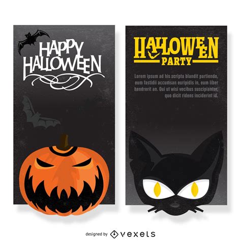 Spooky Pumpkin Party Banner Free Vector Download Freeimages