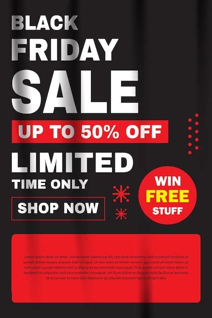 Premium Vector Black Friday Banner Design Vector Illustration