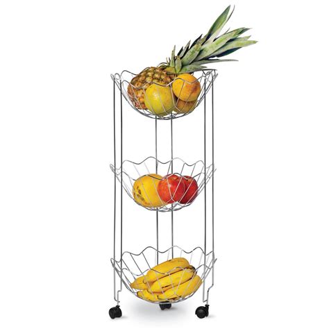 Fruteira Tripla Copacabana Cromada Grande 29 X 69 Cm Shopee Brasil