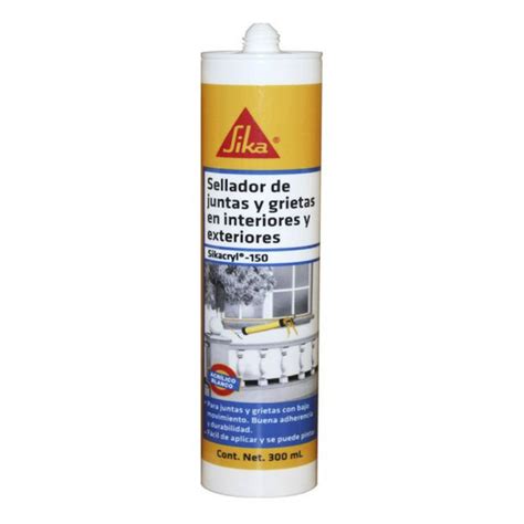 Sellador Acrilico Negro 280Ml Sikacryl 150 Sika 536966 SIKA Tauber