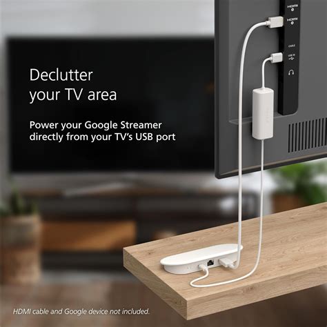 USB Power Cable for Google TV Streamer (4K) (Power Google TV Directly