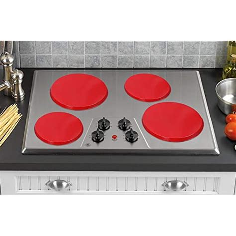 Reston Lloyd Electric Stove Burner Covers Top Range 2-8" & 2-10" Red ...