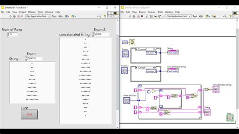 Print Star Patterns Property Nodes LabVIEW YouTube