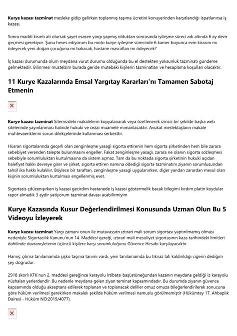 PPT Patronunuzu Kurye Kazasında Nasıl Zeki Alırsınız Tazminat