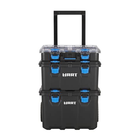 Hart Stack System Mobile Tool Storage And Organization Black And Blue Mobile