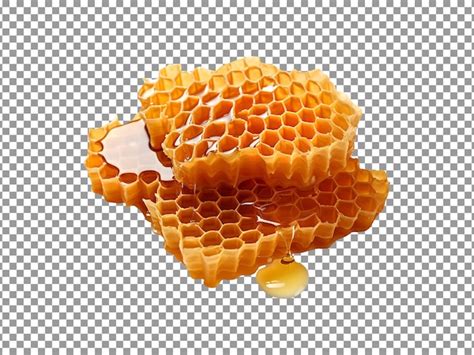 Favos De Mel Doces Saborosos Isolados Em Fundo Transparente PSD Premium