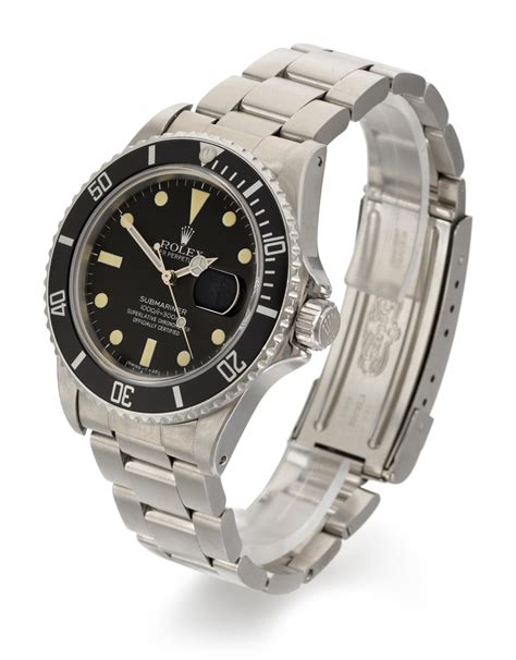 ROLEX SUBMARINER REFERENCE 16800 STAINLESS STEEL WRISTWATCH WITH