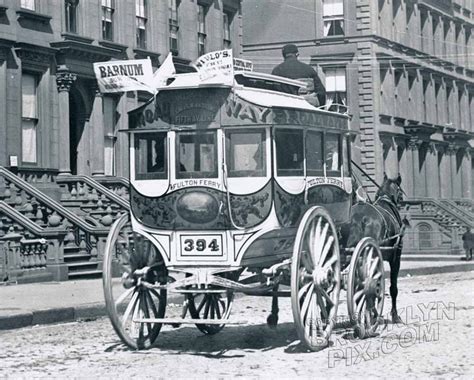 Horsedrawn Omnibus On Fifth Avenue 1888 — Old Nyc Photos