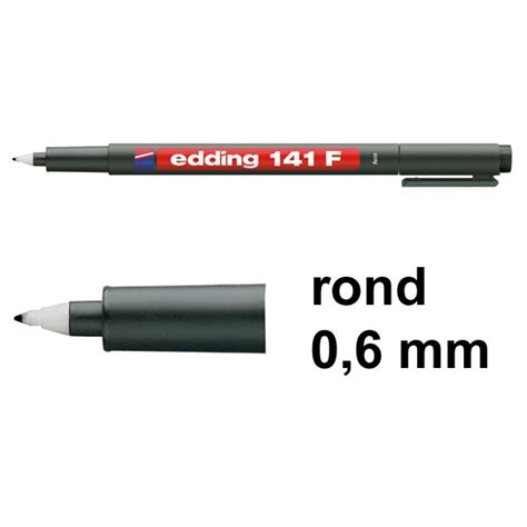 Edding F Permanent Marker Zwart Mm Rond Edding Inkt Nl