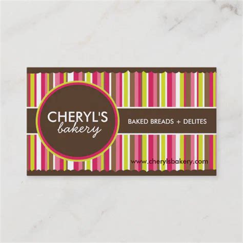 Bakery Business Cards | Zazzle