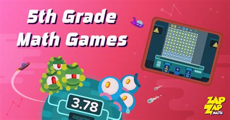 5th grade math games | Zapzapmath