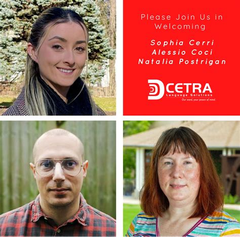 CETRA Welcomes New Staff - CETRA