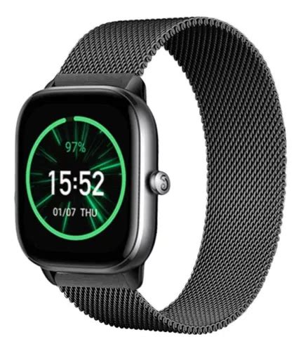 Pulseira De A O Magn Tica Para Smartwatch Amazfit Gts Mini