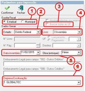 Escrita Fiscal - VirtUAU Globaltec