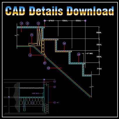 Architectural Details Stairs Dwg Detail For Autocad Designs Cad | Hot ...