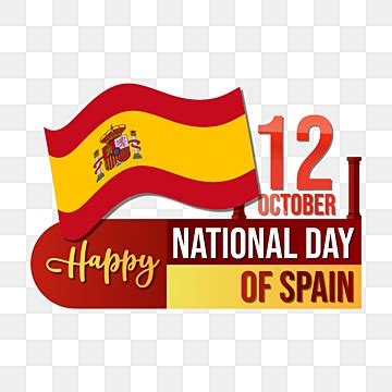 Spain National Day PNG Transparent, Spain Happy National Day Strong Hand Holding Flag, Spain ...