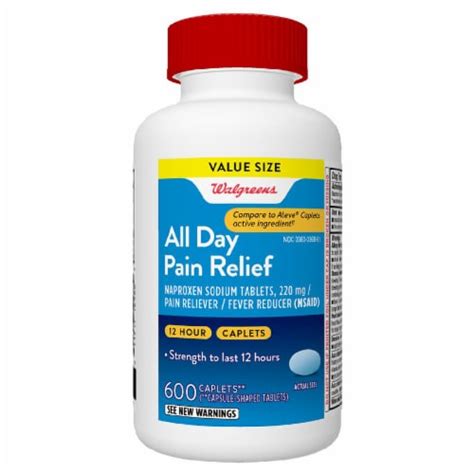 Walgreens 12 Hour All Day Pain Relief Caplets 600 Ct Ralphs