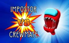 Red Impostor Vs Crewmate Amongus Game Play Online At Simple Game