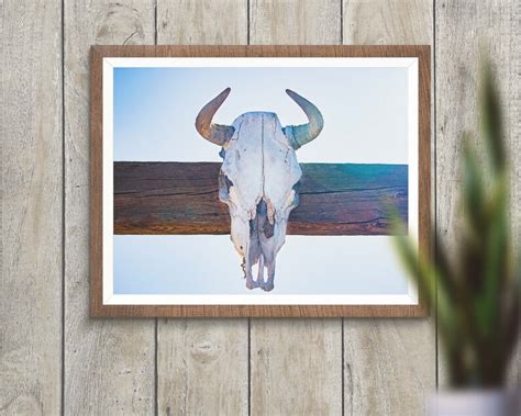 Cow Skull Wall Art Cow Skull Art Print Cow Skull Decor Cow - Etsy