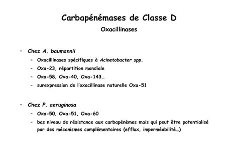 PPT La résistance aux carbapénèmes PowerPoint Presentation free