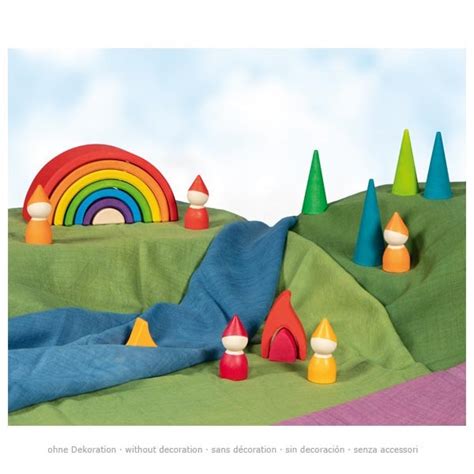 Arc En Ciel En Bois Jeu De Construction Enfant Goki