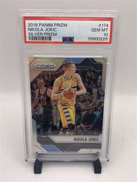 Panini Prizm Nikola Jokic Silver Prizm Denver Nuggets Mvp Psa