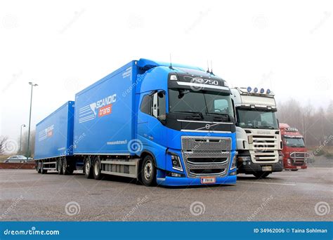 Blue Volvo Fh16 750 Truck Editorial Photo Image Of Automobile 34962006