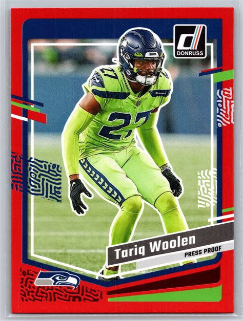 2023 Donruss TARIQ WOOLEN 263 Red Press Proof EBay