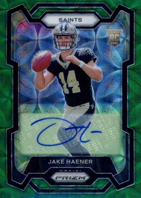 Jake Haener Prizm Rookie Autographs Green Scope Price Guide