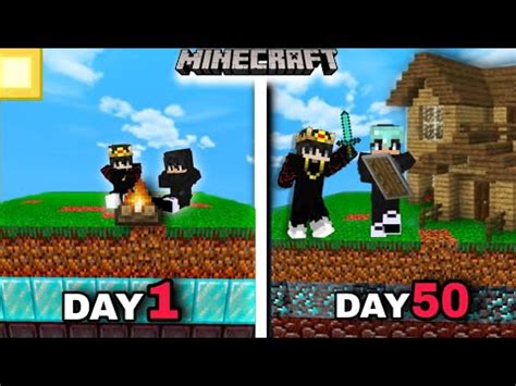 100 Days On ONE Random Chunk In Minecraft Part 1 Minecraftpe