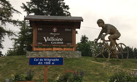 Parcours De La Marmotte Cycling Race In The Alps Col Du Galibier