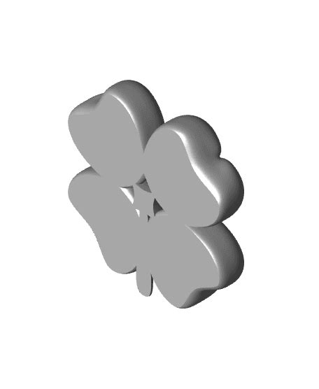 Juicy 4 Leaf Clover 3d Model By Dfd3d On Thangs