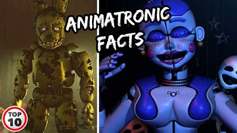 Top 10 Scary Fnaf Animatronic Facts Marathon Youtube