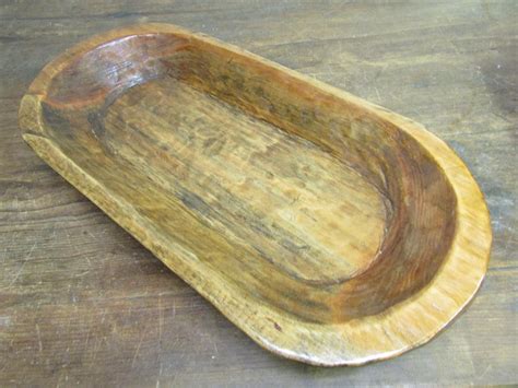 Food Safe Rustic Wooden Dough Bowl Batea Handmade Natural Solid