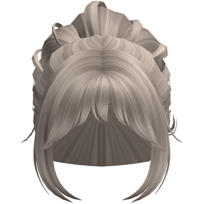 Y2K Summer Messy Bun Ash Blonde Roblox