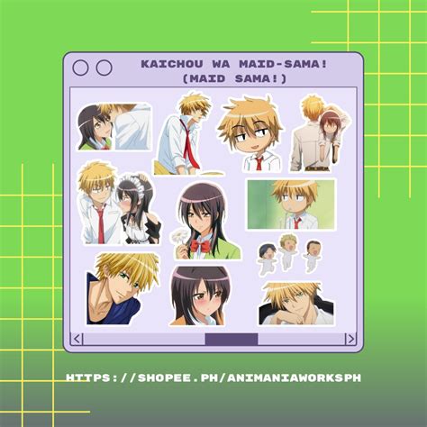 Anime Stickers Kaichou Wa Maid Sama Sticker Laminated Vinyl