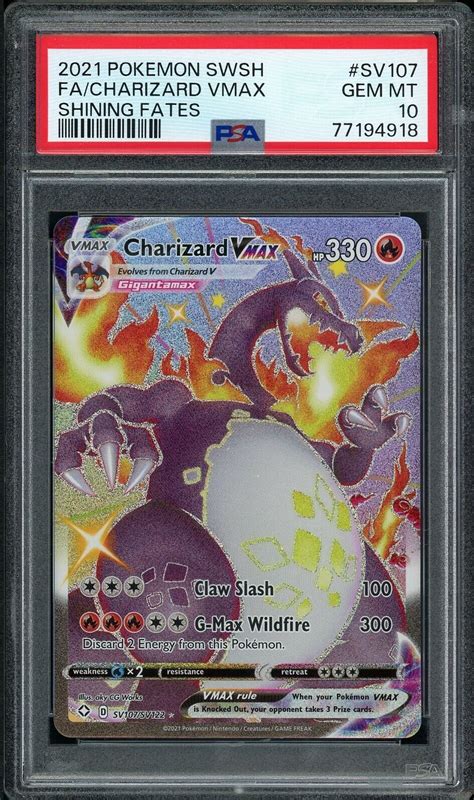 Mavin Pok Mon Shining Fates Charizard Vmax Sv Full Art Psa