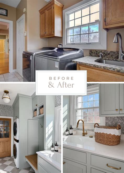 Tami Omalley Our Serene And Green Laundry Mudroom Renovation