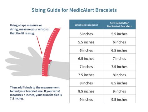 Childrens Bracelet Size Chart