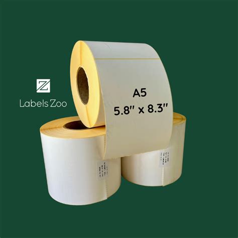 A5 Direct Thermal Labels From £11 19 Per Roll